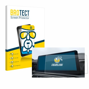 Front side of a product packaging with the brand logo BROTECT. Next to it is the device MG3 Hybrid Hybrid+ 2024 shown with the