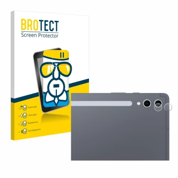 Front side of a product packaging with the brand logo BROTECT. Next to it is the device Samsung Galaxy Tab S10 Ultra WiFi (ONL