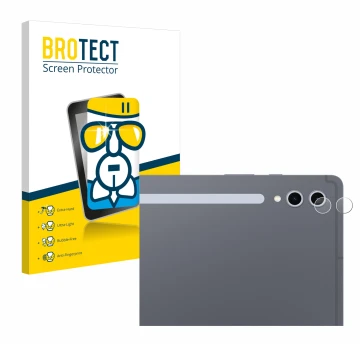 Front side of a product packaging with the brand logo BROTECT. Next to it is the device Samsung Galaxy Tab S10 Ultra 5G (ONLY 