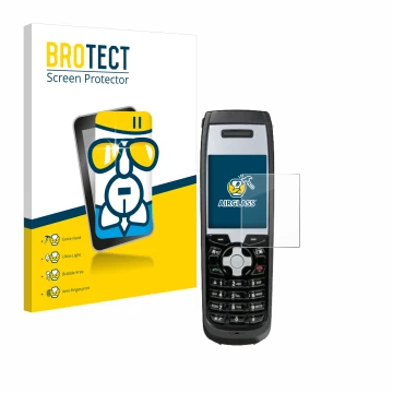 Front side of a product packaging with the brand logo BROTECT. Next to it is the device Funktel FC5 shown with the correspondi