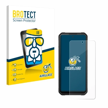 Front side of a product packaging with the brand logo BROTECT. Next to it is the device iiiF150 Raptor LTD shown with the corr