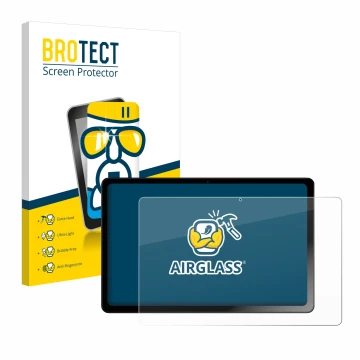 Front side of a product packaging with the brand logo BROTECT. Next to it is the device HMD T21 shown with the corresponding s