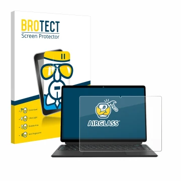 Front side of a product packaging with the brand logo BROTECT. Next to it is the device Ninkear T40 2-in-1 shown with the corr