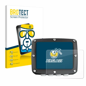 Front side of a product packaging with the brand logo BROTECT. Next to it is the device Ratio iX3M 2 Pro shown with the corres