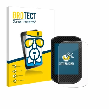 Front side of a product packaging with the brand logo BROTECT. Next to it is the device igpsport BSC300T shown with the corres