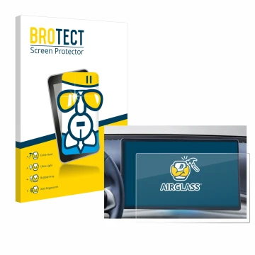 Front side of a product packaging with the brand logo BROTECT. Next to it is the device BYD Atto 3 Design 16