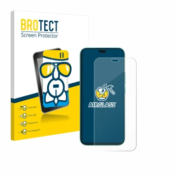Front side of a product packaging with the brand logo BROTECT. Next to it is the device Honor X8c shown with the corresponding
