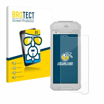 Front side of a product packaging with the brand logo BROTECT. Next to it is the device Dojo Pocket shown with the correspondi