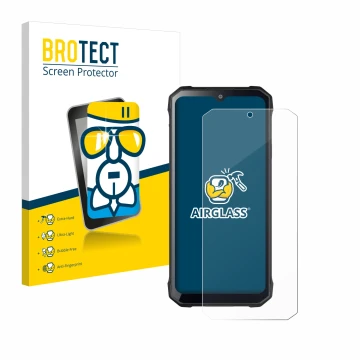 Front side of a product packaging with the brand logo BROTECT. Next to it is the device Hotwav T7S shown with the correspondin