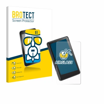 Front side of a product packaging with the brand logo BROTECT. Next to it is the device Bafang C020 3.4