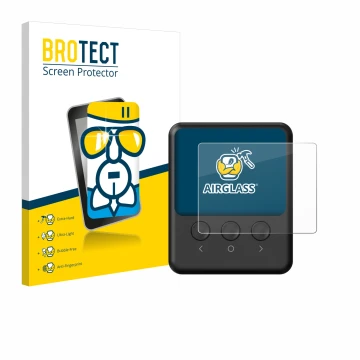 Front side of a product packaging with the brand logo BROTECT. Next to it is the device ISDT 608PD shown with the correspondin