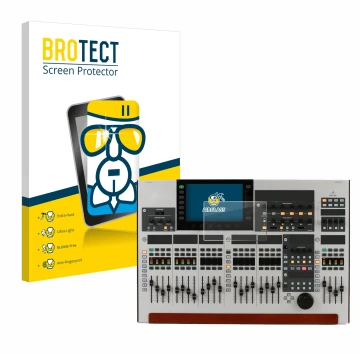 Front side of a product packaging with the brand logo BROTECT. Next to it is the device Behringer Wing shown with the correspo