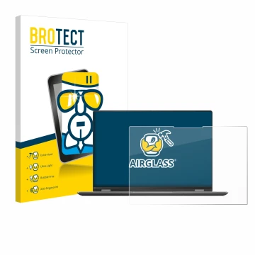 Front side of a product packaging with the brand logo BROTECT. Next to it is the device ASUS Vivobook S 16 Flip TP3607SA-RJ022