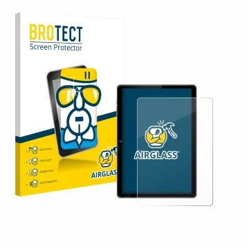 Front side of a product packaging with the brand logo BROTECT. Next to it is the device Awow P11 10