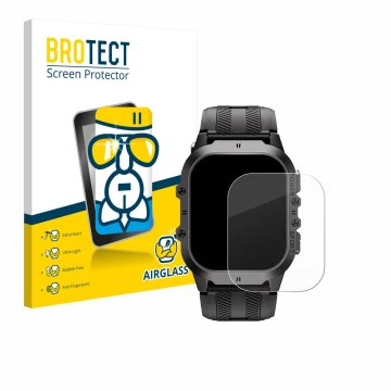 Front side of a product packaging with the brand logo BROTECT. Next to it is the device Oukitel BT20 1.96