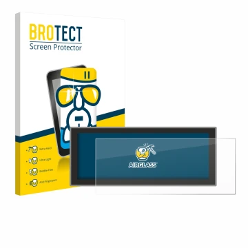 Front side of a product packaging with the brand logo BROTECT. Next to it is the device Peugeot Partner (2025) shown with the 