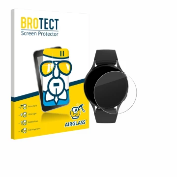 Front side of a product packaging with the brand logo BROTECT. Next to it is the device Levowatch EDGY shown with the correspo