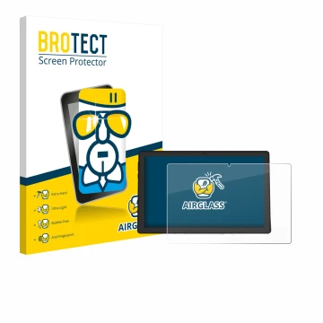 Front side of a product packaging with the brand logo BROTECT. Next to it is the device Whitedeer A10PRO shown with the corres