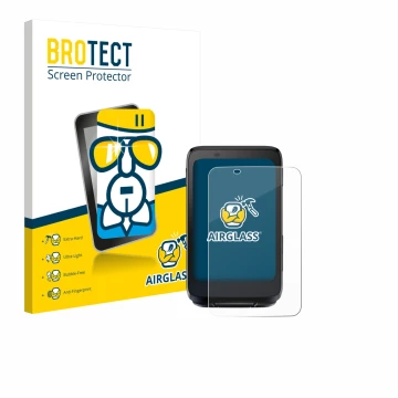 Front side of a product packaging with the brand logo BROTECT. Next to it is the device iGPSPORT BiNavi shown with the corresp