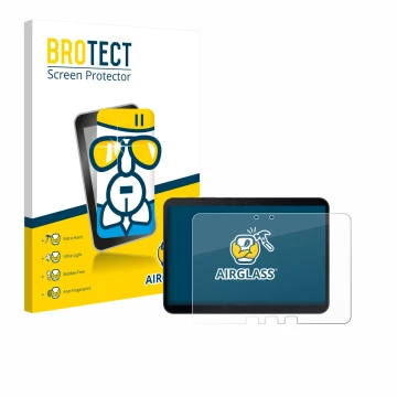 Front side of a product packaging with the brand logo BROTECT. Next to it is the device Samsung Galaxy Tab Active 5 Pro shown 