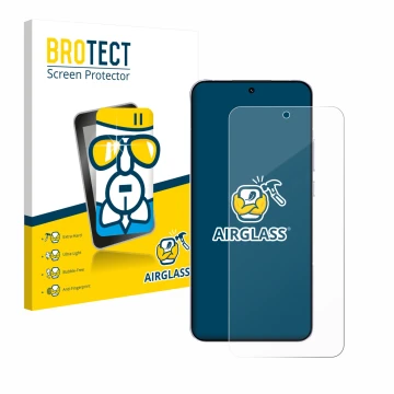 Front side of a product packaging with the brand logo BROTECT. Next to it is the device Oppo Reno 14 Pro shown with the corres