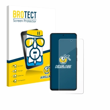 Front side of a product packaging with the brand logo BROTECT. Next to it is the device ASUS ROG Phone 9 Pro Edition shown wit