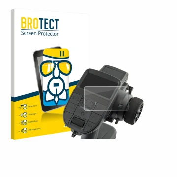 Front side of a product packaging with the brand logo BROTECT. Next to it is the device Radiomaster MT12 shown with the corres