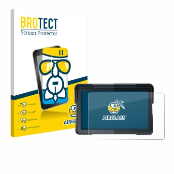 Front side of a product packaging with the brand logo BROTECT. Next to it is the device Lamtto RC19 7