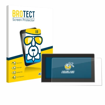 Front side of a product packaging with the brand logo BROTECT. Next to it is the device Volkswagen Tiguan 3 2024 2025 12.9