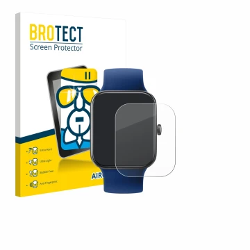 Front side of a product packaging with the brand logo BROTECT. Next to it is the device Decathlon CW500 M shown with the corre