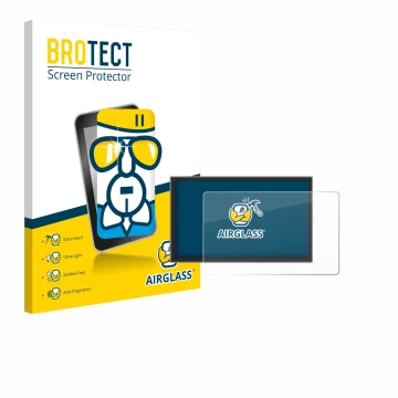 Front side of a product packaging with the brand logo BROTECT. Next to it is the device Leapmotor C10 2025 shown with the corr