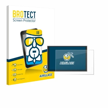 Front side of a product packaging with the brand logo BROTECT. Next to it is the device Renault Master 2025 shown with the cor