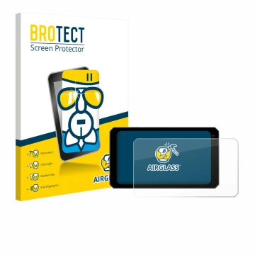 Front side of a product packaging with the brand logo BROTECT. Next to it is the device Chigee AIO-6 Max shown with the corres