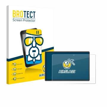 Front side of a product packaging with the brand logo BROTECT. Next to it is the device Xgody P60 Pro shown with the correspon