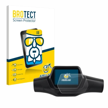 Front side of a product packaging with the brand logo BROTECT. Next to it is the device Segway Ninebot ZT3 D shown with the co