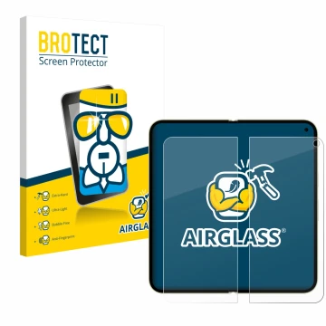 Front side of a product packaging with the brand logo BROTECT. Next to it is the device Google Pixel 10 Pro Fold (Inner displa