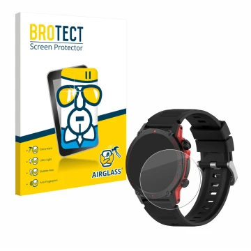 Front side of a product packaging with the brand logo BROTECT. Next to it is the device Popglory S136 shown with the correspon