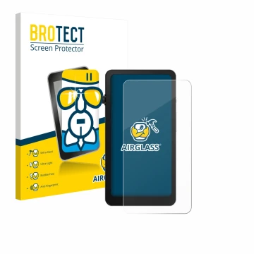 Front side of a product packaging with the brand logo BROTECT. Next to it is the device DuRoBo Krono shown with the correspond