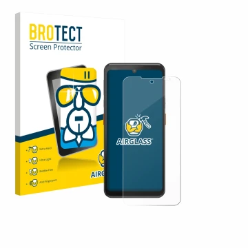 Front side of a product packaging with the brand logo BROTECT. Next to it is the device Summi L3 shown with the corresponding 