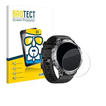 Front side of a product packaging with the brand logo BROTECT. Next to it is the device LIGE EF13 1.85