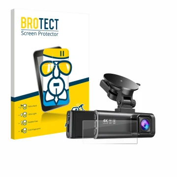 Front side of a product packaging with the brand logo BROTECT. Next to it is the device Redtiger F7NP shown with the correspon