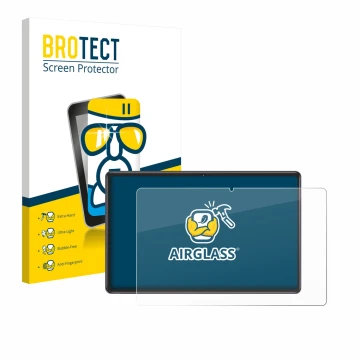 Front side of a product packaging with the brand logo BROTECT. Next to it is the device ZIOVO Z118 10.1