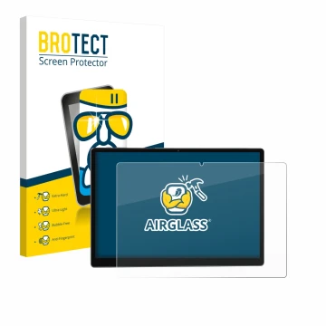 Front side of a product packaging with the brand logo BROTECT. Next to it is the device BEYNIVAN T181-EEA 14