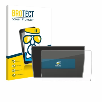 Front side of a product packaging with the brand logo BROTECT. Next to it is the device BMW i3 2019 shown with the correspondi