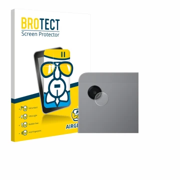 Front side of a product packaging with the brand logo BROTECT. Next to it is the device Samsung Galaxy Tab A11 8.7