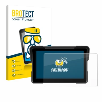 Front side of a product packaging with the brand logo BROTECT. Next to it is the device Sixwin P5 7