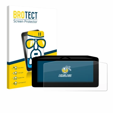 Front side of a product packaging with the brand logo BROTECT. Next to it is the device Ducati Streetfighter V4 2025 Speedomet