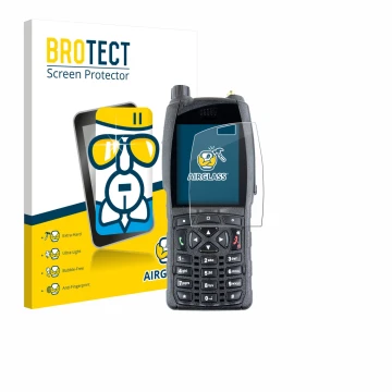 Front side of a product packaging with the brand logo BROTECT. Next to it is the device Sepura SC2020 shown with the correspon
