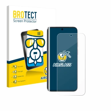 Front side of a product packaging with the brand logo BROTECT. Next to it is the device Vivo X300 Pro shown with the correspon