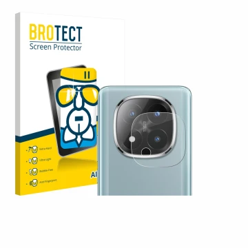 Front side of a product packaging with the brand logo BROTECT. Next to it is the device Xiaomi Redmi Note 14 Pro Plus 5G (ONLY